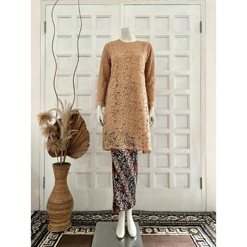 atasan Kebaya Tunik / Kebaya Tunik Brokat / Kebaya Modern / Kebaya Tunik Brokat jumbo M-5XL / Kebaya