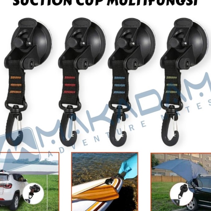 Stok Baru suction cup pengait tali flysheet tenda awning tenda mobil campervan.