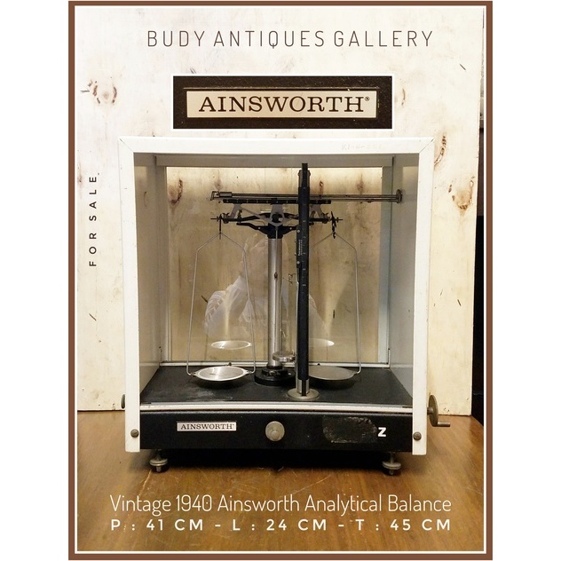 Vintage 1940s Ainsworth Analytical Balance Made In German