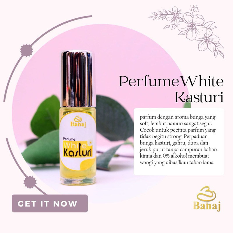 [ BANAJ ] Parfume White Kasturi Banaj Beuty Care
