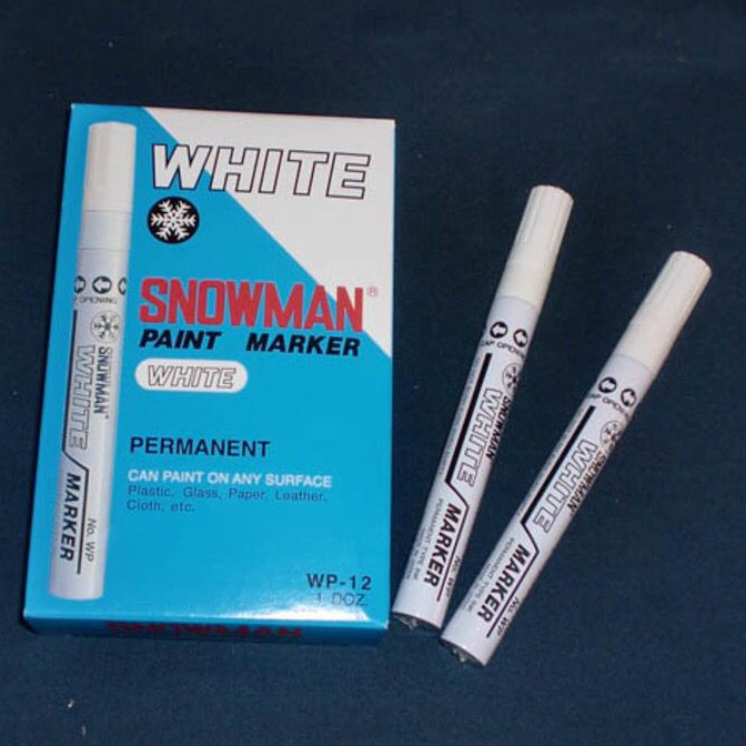 

43 SPIDOL SNOWMAN WHITE PAINT MARKER / SPIDOL SNOWMAN PUTIH 7295