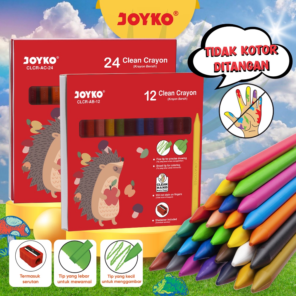 

el Baru.. Krayon Bersih Clean Crayon Joyko VNT