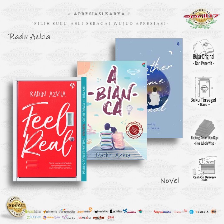 Novel Karya Radin Azkia : FEEL REAL / A-BIAN-CA / ANOTHER TIME TO HEAL
