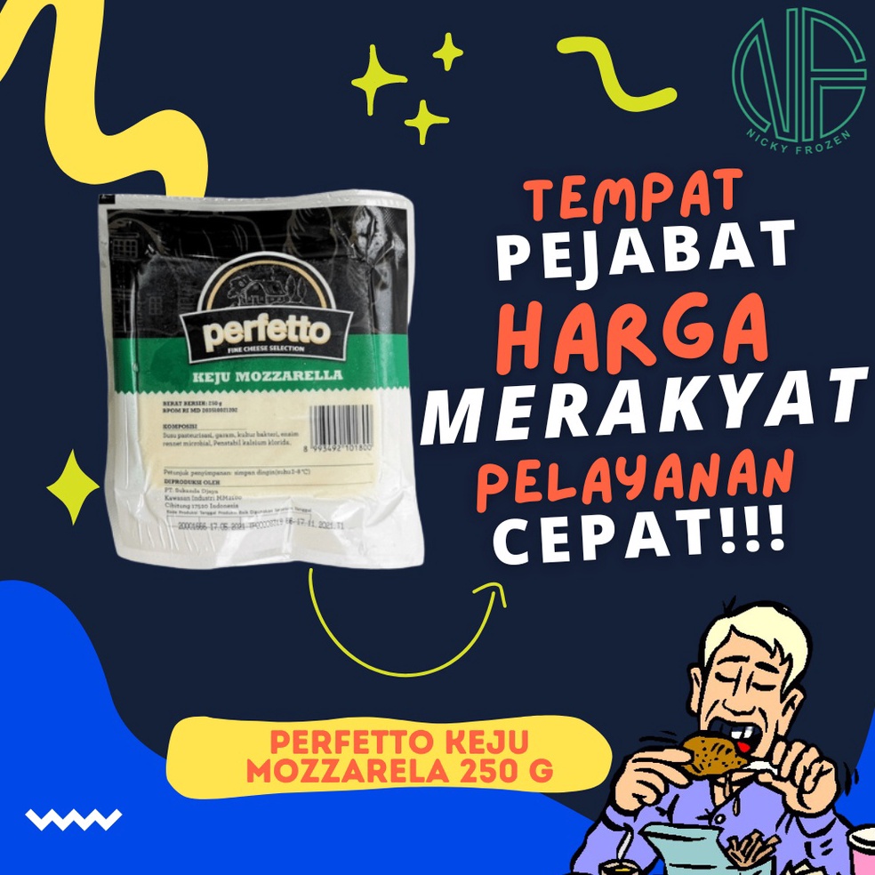 

[❄E76@] PERFETTO KEJU MOZARELLA 250 G [304]