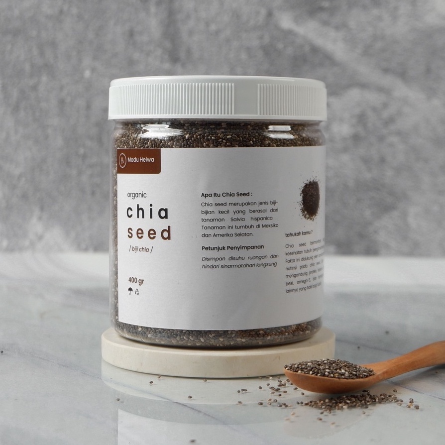 

[✦H77(] Organic Black Chia Seed 400 gr Premium Biji Chiaseed Original [150]