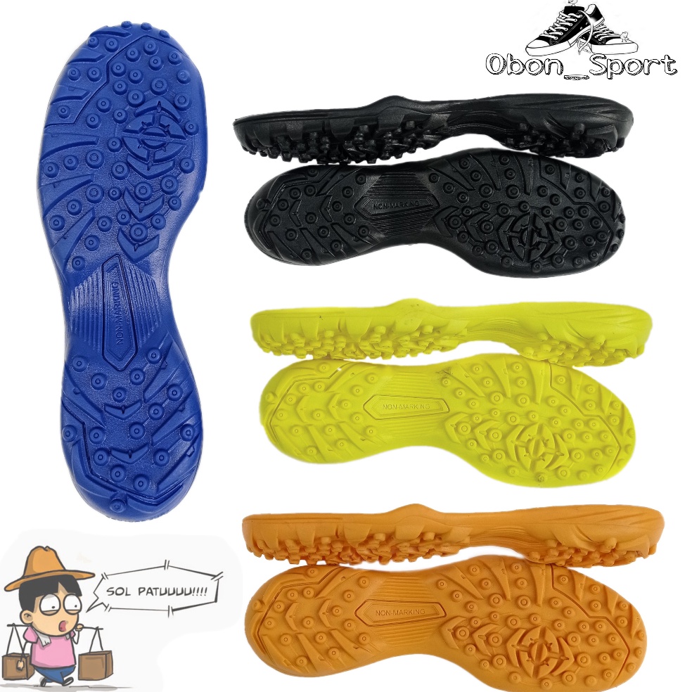 Stok terbatas.. Outsole-sol karet Sepatu futsal Gerigi[Sol sepatu Futsal universal]