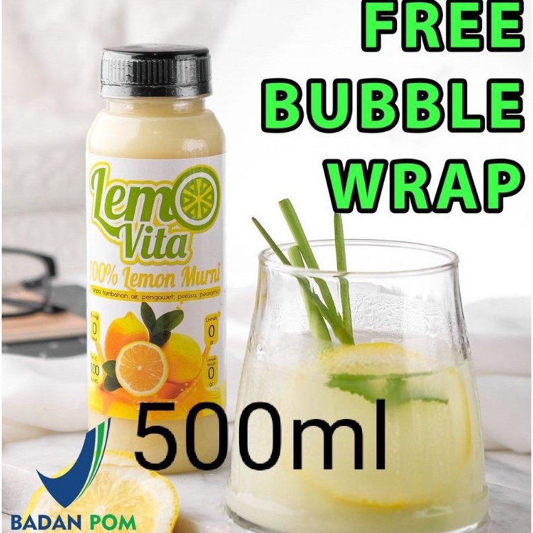 

H4rga Pr0mo LEMOVITA SARI LEMON JUS MURNI 500ml Jus Diet BPOM Sunshine