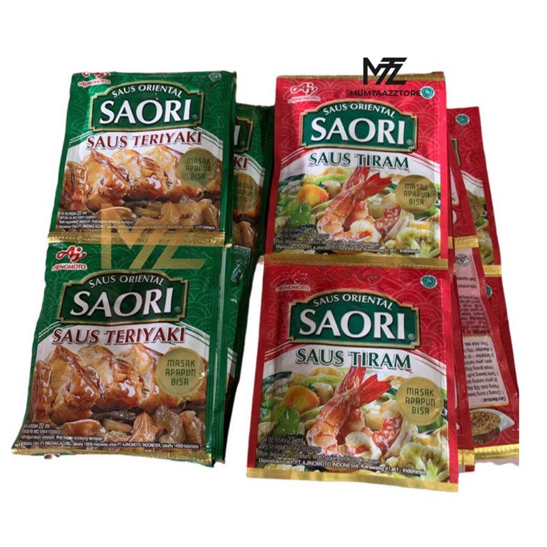 

MP72 ☘️MUMTAAZZTORE☘️ AJINOMOTO Saori Tiram Teriyaki 10 Sachet Ready stock