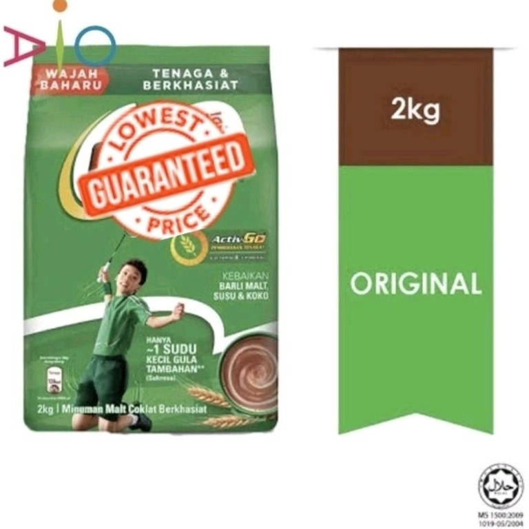 

➢ MILO Activ-Go Bubuk Malt Coklat Malaysia 2kg ❈Super Promo