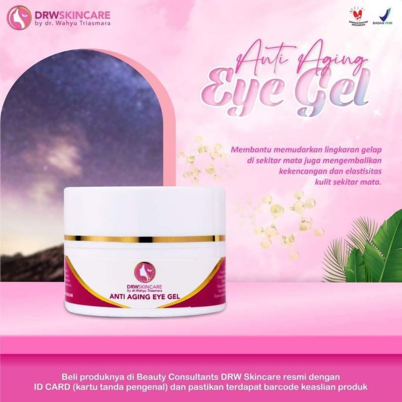 EYE CREAM, EYE GEL DRW SKINCARE ORIGINAL BPOM, KRIM MATA, KRIM KANTUNG MATA, CREAM MATA PANDA.
