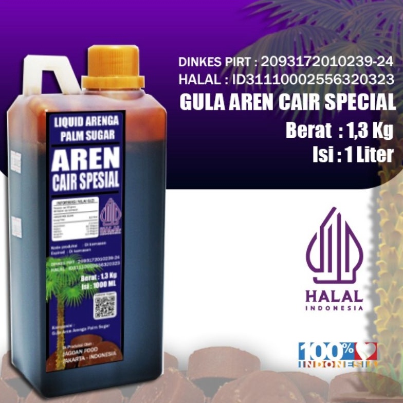 

44 GULA AREN CAIR SPECIAL MIX PREMIUM QUALITY UNTUK KOPI TEH SUSU BROWN SUGAR GULA MERAH 7182