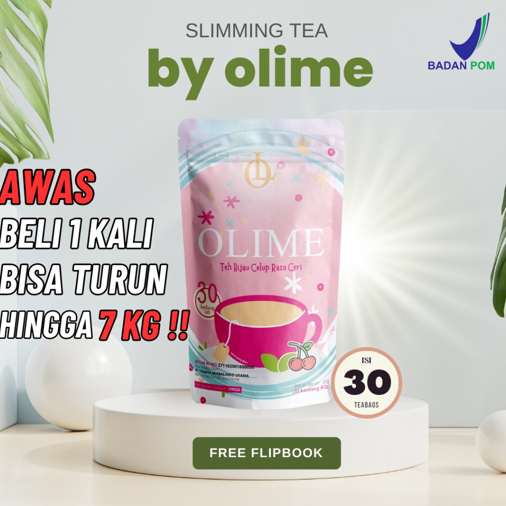 

YA4092 Olime Slimming Tea | Olime Teh Hijau | Teh Pelangsing Herbal Alami Detox Tea Pelangsing Busui 75