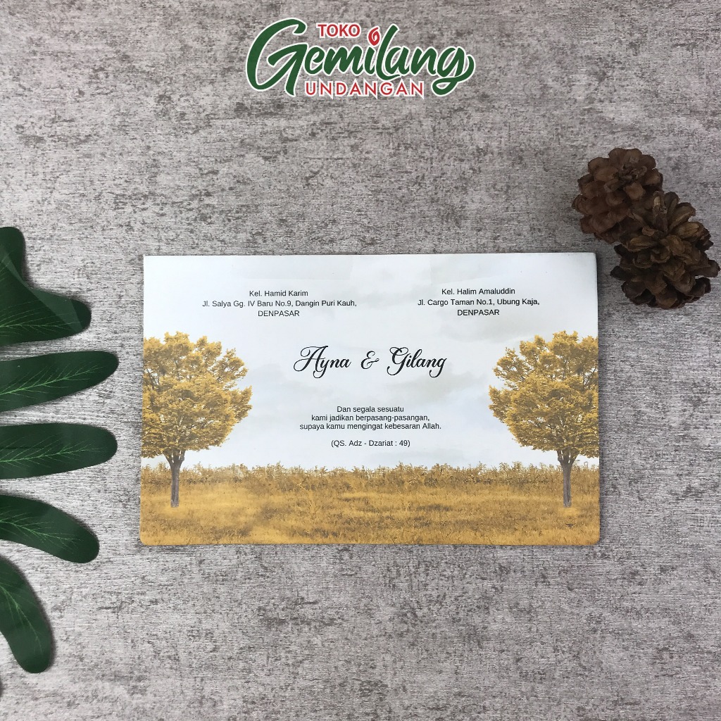 BLANGKO UNDANGAN PERNIKAHAN BANYUWANGI JAWA TIMUR CANTK 82 | GEMILANG UNDANGAN