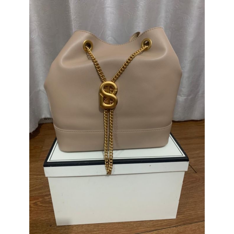 PRELOVED TAS BUTTONSCARVES / TAS BUTTON SCARVES COKLAT / TAS ORIGINAL TAS ORI