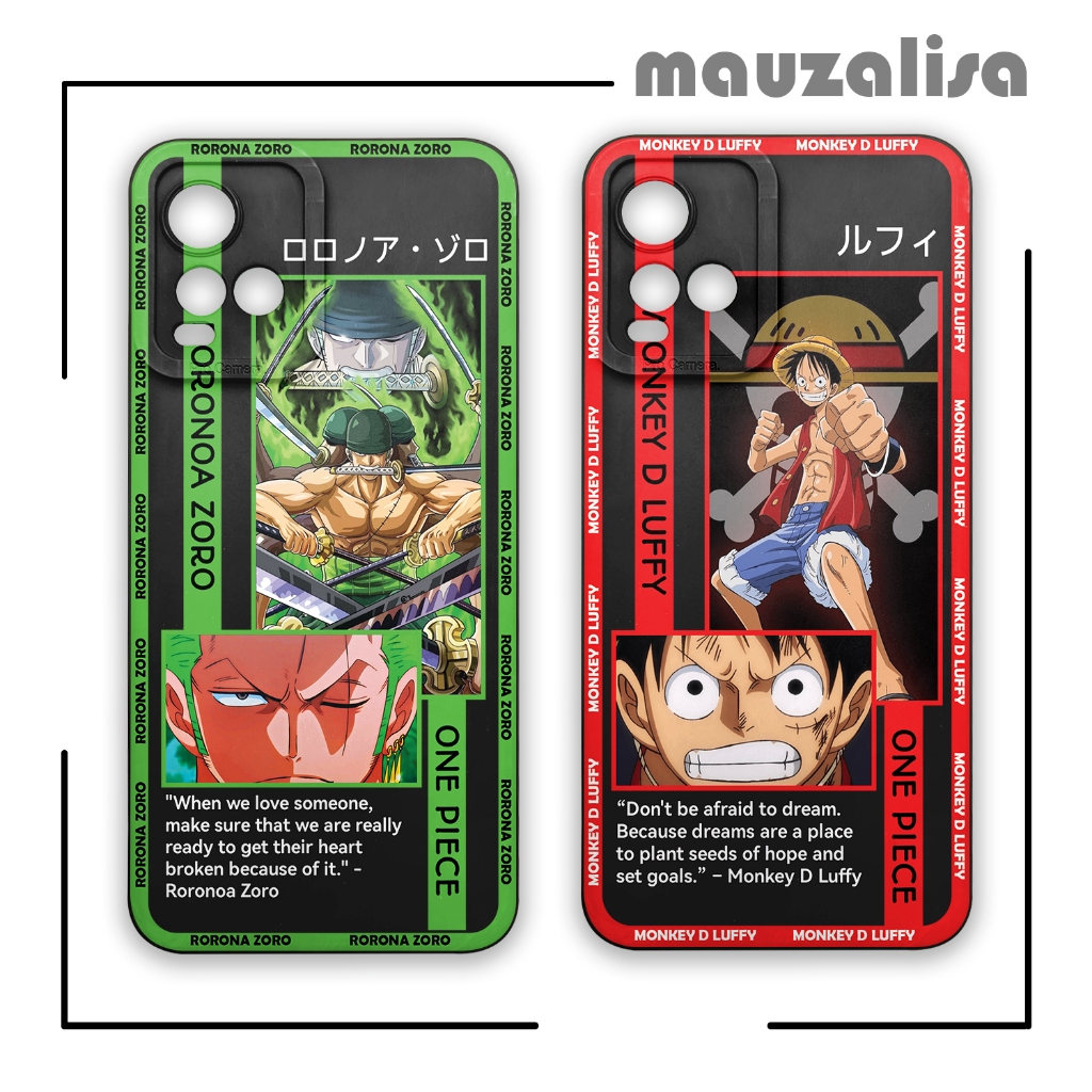 Soft Case Hp Vivo Y33s Y21 Y21a Y21s Casing Cover Anime Dengan Pelindung Kamera Motif One Piece