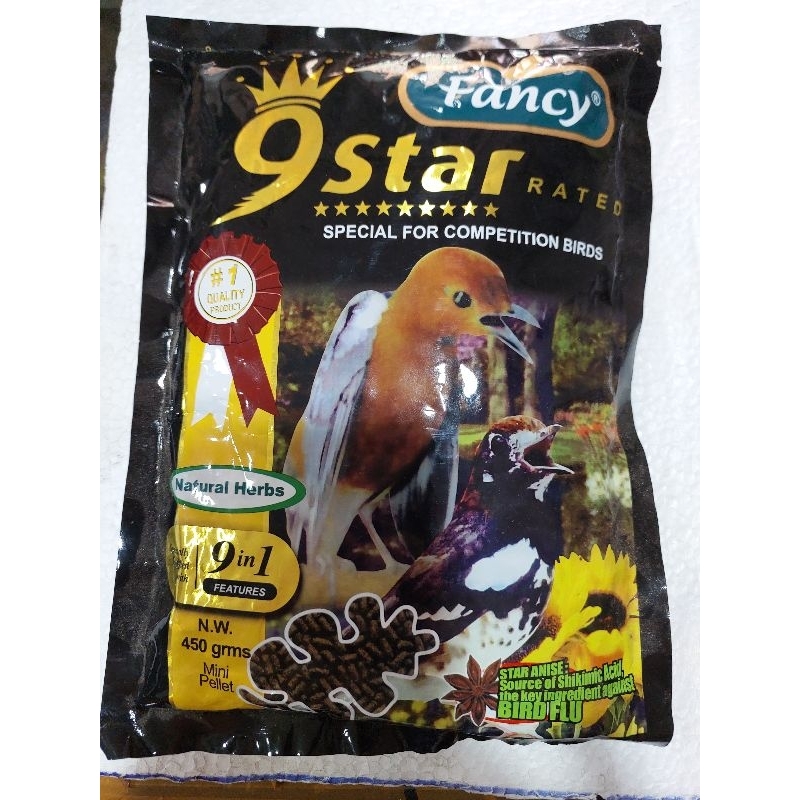 FANCY 9 STAR NATURAL HERB 450GR FANCY PUR COKLAT MURAI KACER CUCAKIJO CUCAKRAWA DLLx