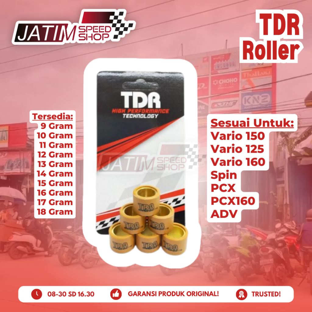 TDR Racing Roller Pemberat CVT Sport Balap Untuk Vario 150 125 160 Spin PCX PCX160 ADV 9 10 11 12 13