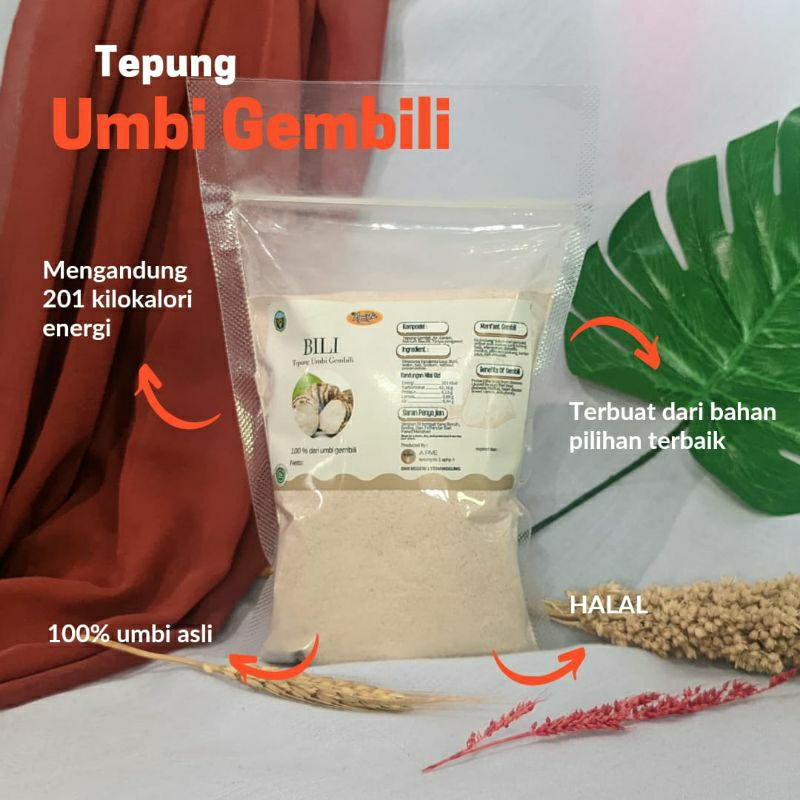

Tepung Umbi Gembili | kemasan 400 gr