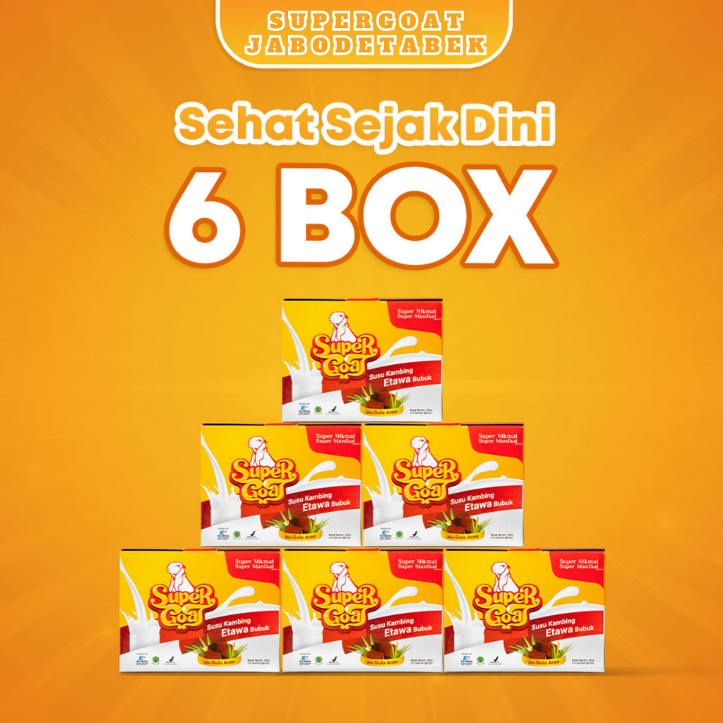 

SUPER GOAT Susu Kambing Etawa Dengan Gula Aren 6 Box