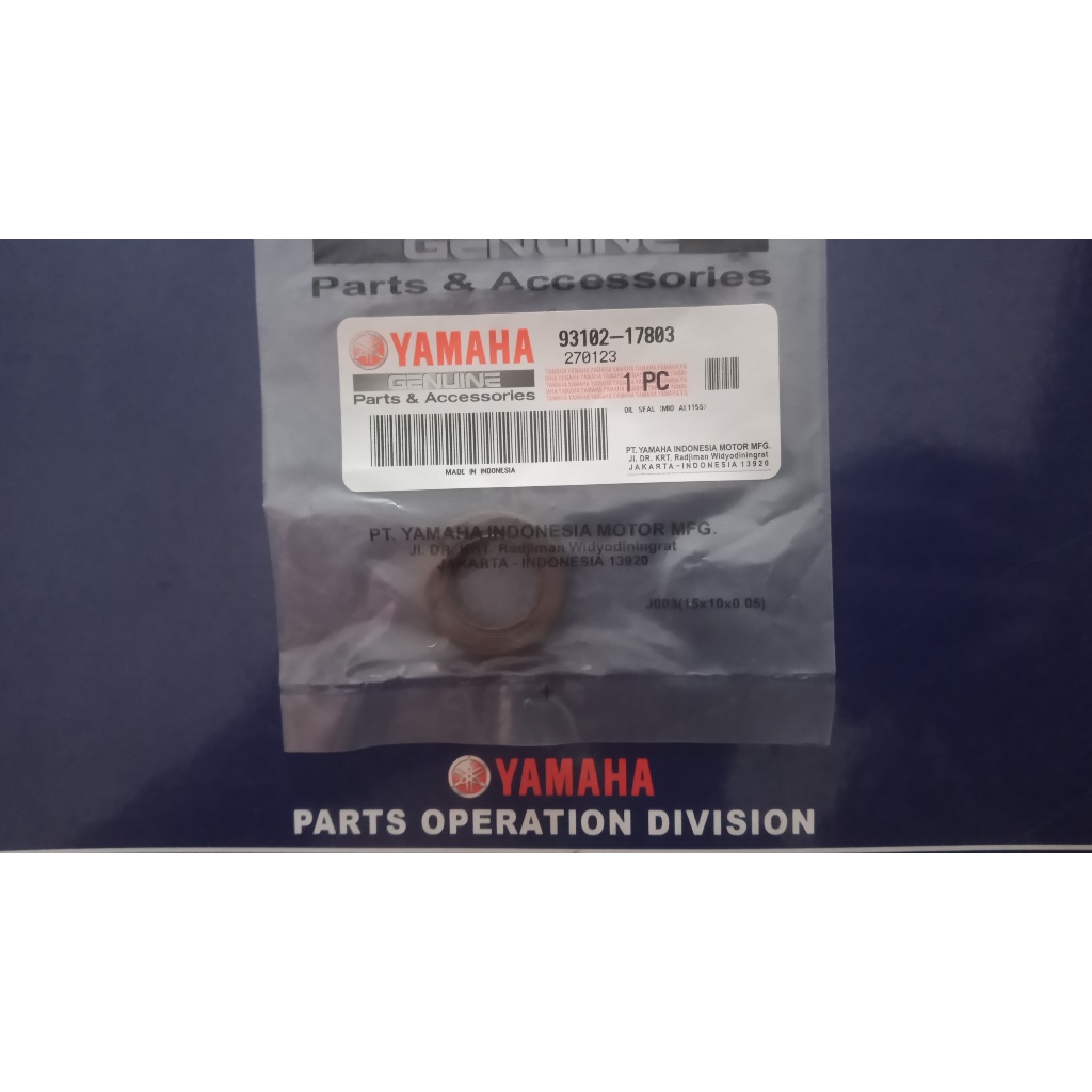 Seal As Pulley Mio Karburator (93102-17803) - Yamaha