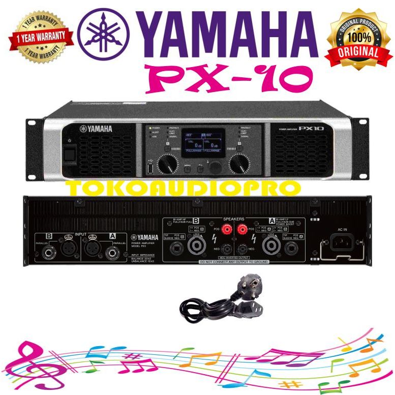 Power Yamaha PX10 Power Amplifier Original PX-10
