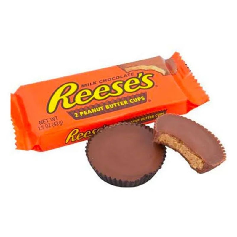 

[1.5 OZ] Reese's Peanut Butter 42gr - Reeses Cokelat Import USA