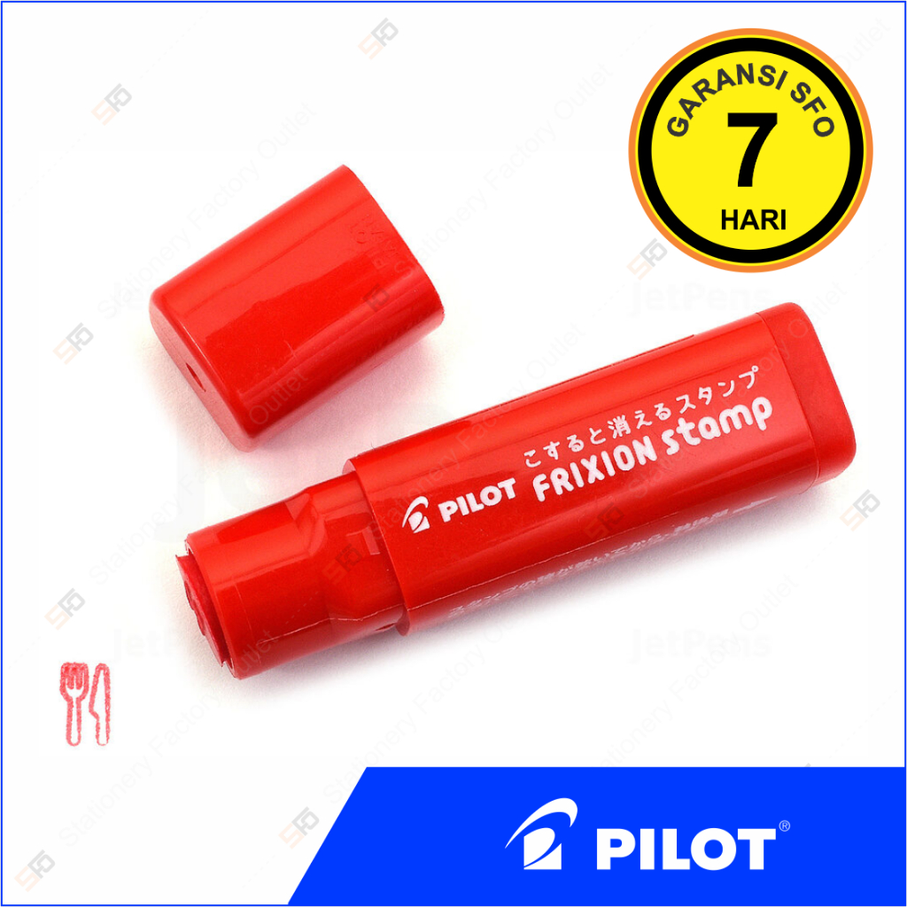 

Stampel Erasable Pilot FriXion - Red Meal Stamp - SFO Semarang Official