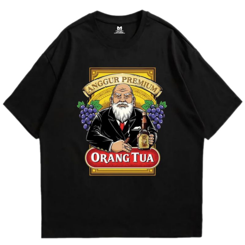 T-Shirt Oversize Orang Tua Anggur Premium | Original Product | MCO Kaos