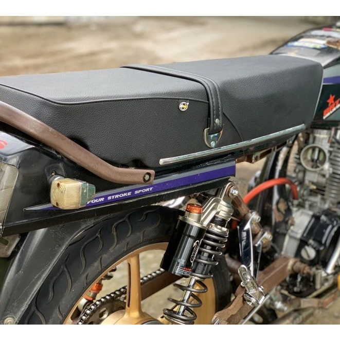 Jok gl pro anti gembos busa biru kulit MB tech-GL PRO MBTECH