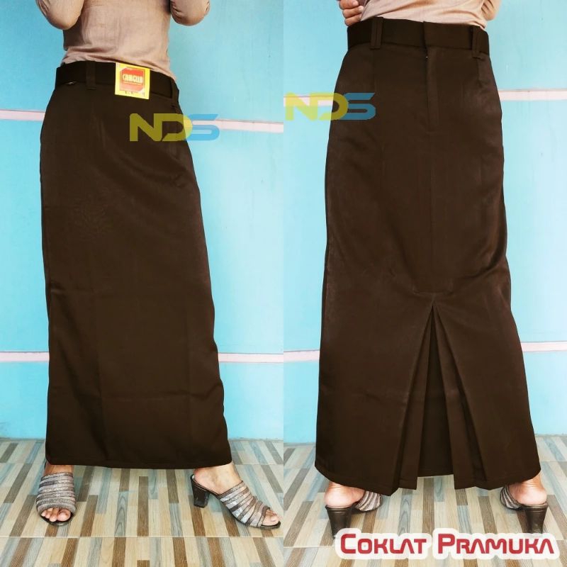 ROK PRAMUKA SPAN BELAH BELAKANG/ROK HITAM SPAN BELAH BELAKANG/ROK SPAN PUTIH BELAH BELAKANG/ROK SEKO