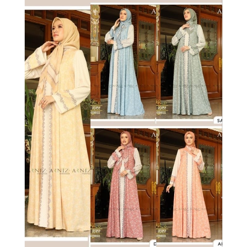 Syella set (Dress+Scarf) by Arniz Collection