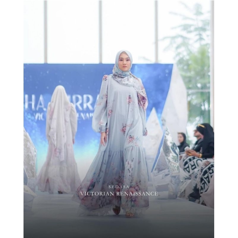 [NHA.MIRANDA] GAMIS SYAR'I TERBARU / DRESS SET PRINTING " LETIZIA SERIES " by Nha. Miranda