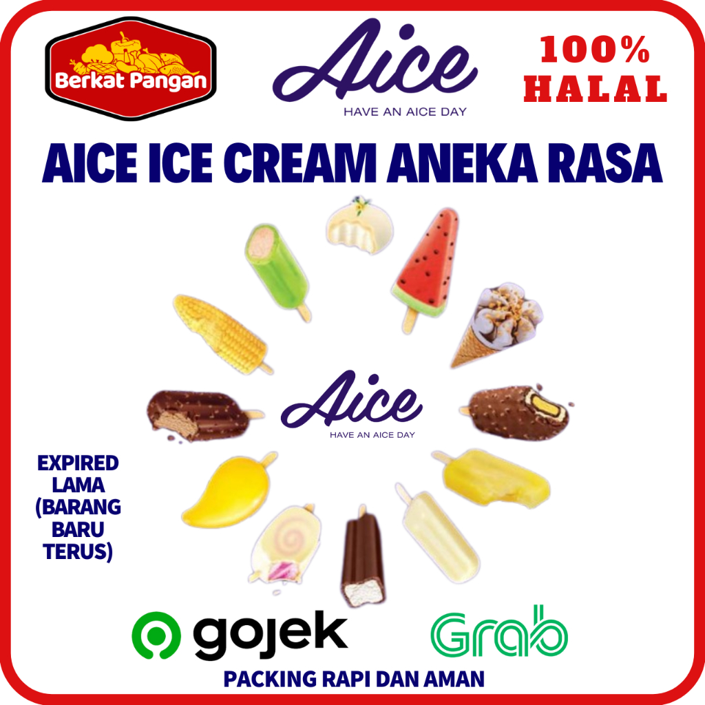 

AICE Ice Cream Es Krim All Varian Aice Mochi Bobba Jagung Mikimiki