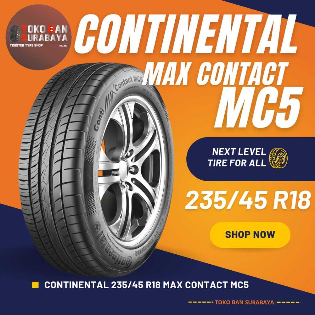 CONTINENTAL 235/45 R18 235/45R18 235/45/18 23545 R18 23545R18 R18 R 18 MC5