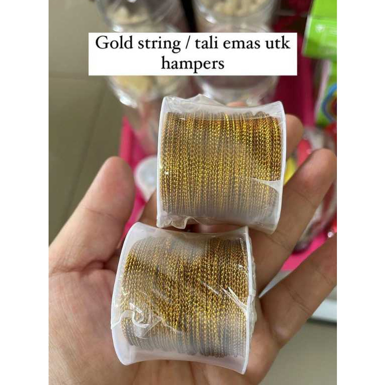 

GOLD STRING/Tali Emas Untuk Hampers 25m per roll