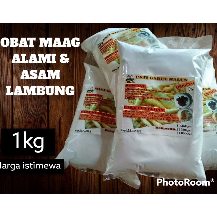 

[6WY] tepung pati garut 1KG /tepung garut original/herbal asam lambung/serba guna 4835