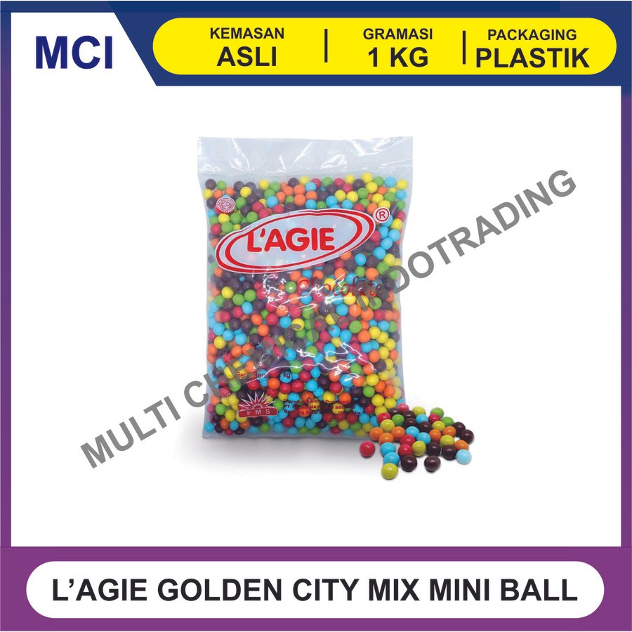 

LAGIE GOLDEN CITY MINI WARNA WARNI 1 KG - 1 DUS 6 PCS / CEMILAN COKLAT