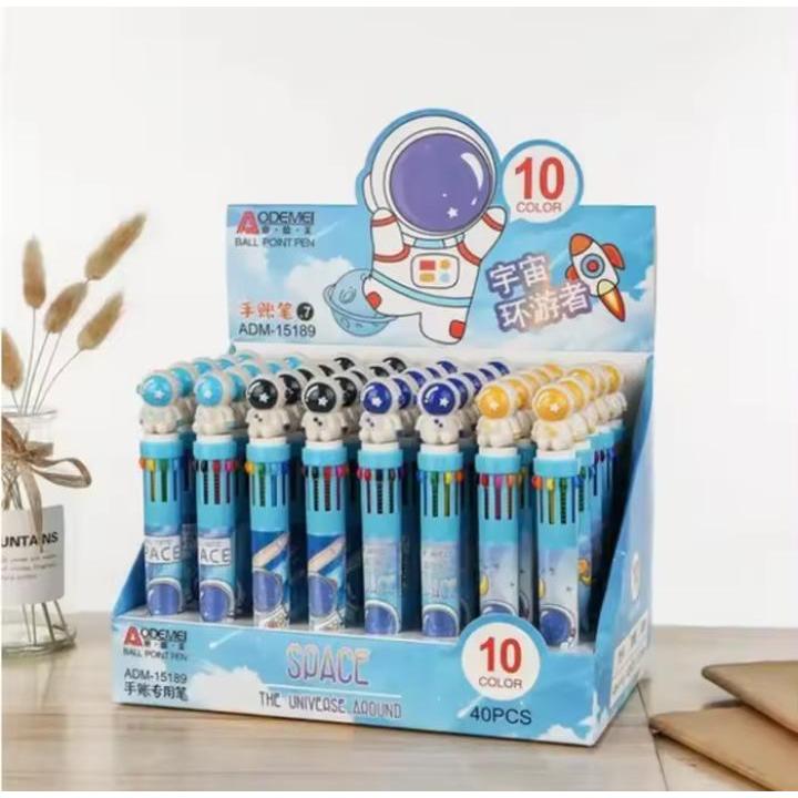 

AS888 - PULPEN CLICK 10 WARNA / BALLPOINT CETEK 10 IN 1 KARAKTER ASTRONOT / SPACE
