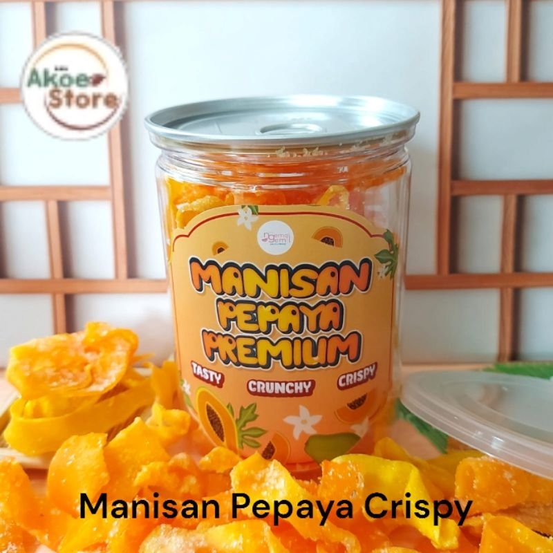 

Manisan Pepaya Crispy Kering Kualitas Premium
