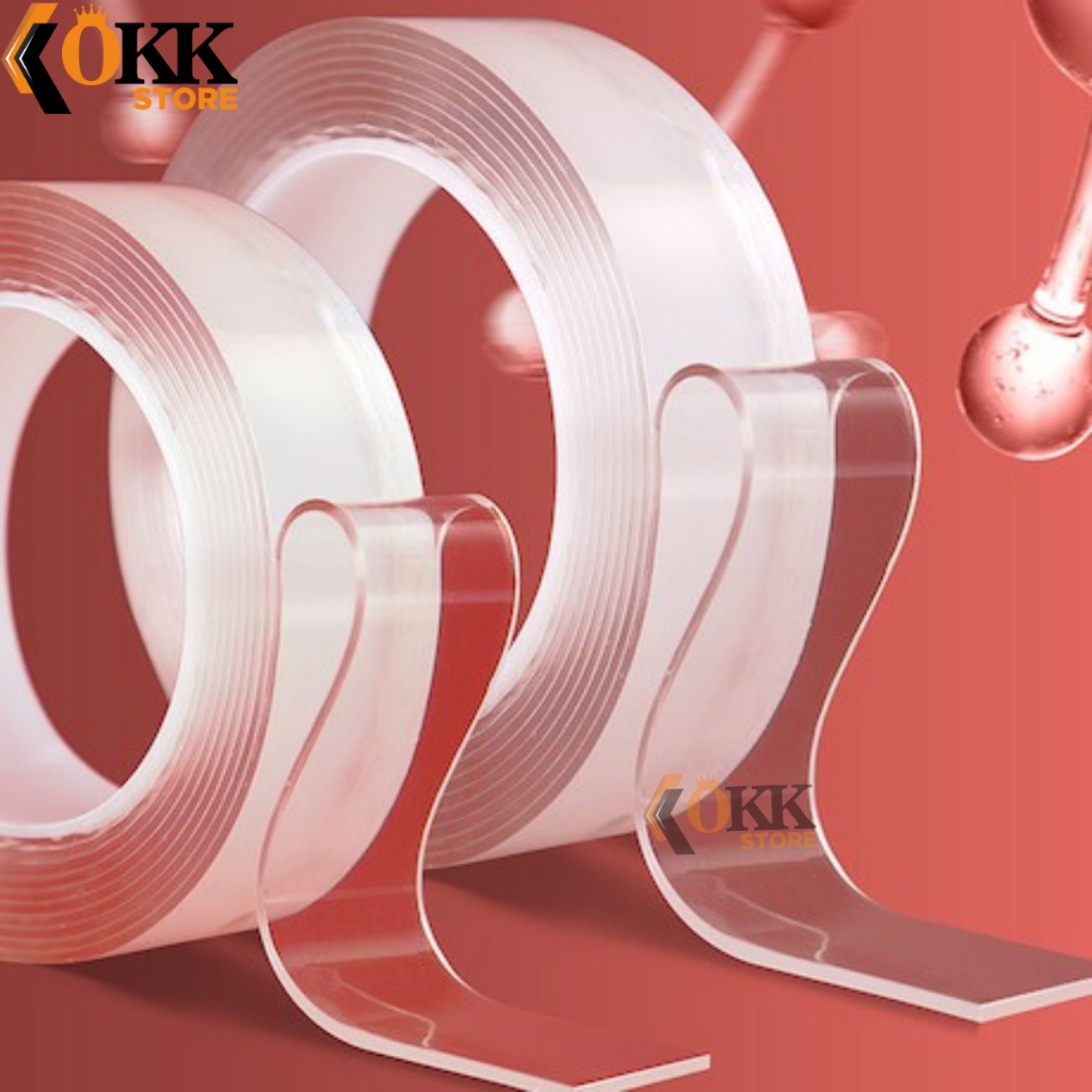 

OKK Double Tape 2 Sisi Super Kuat / Nano Tape Transparan 1M