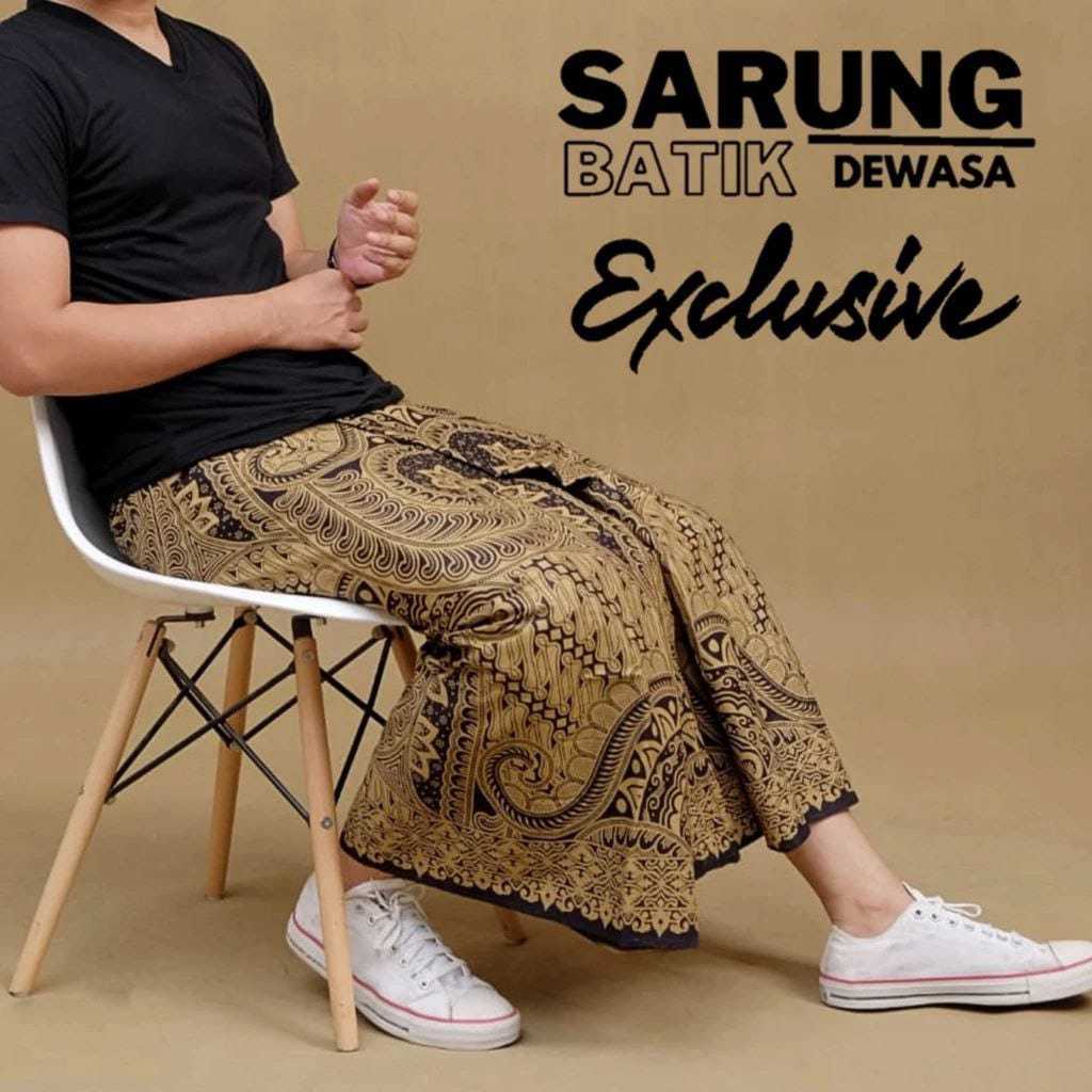 sarung santri/sarung batik pekalongan/sarung goyor/sarung hitam halus lembut