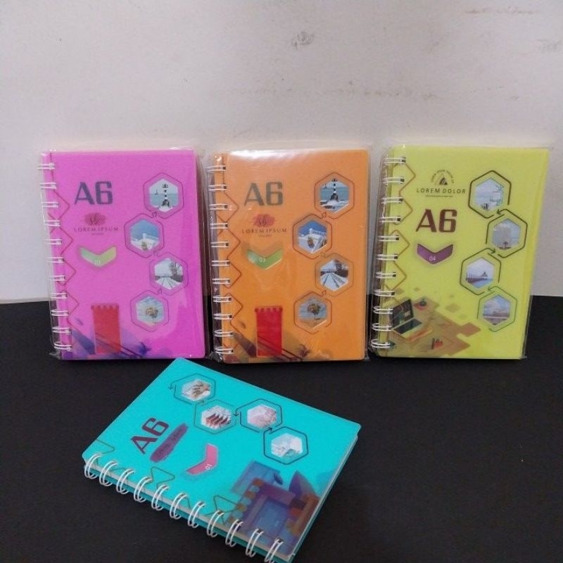 

(1 pcs) Diary Paris Spiral A6 (50100)