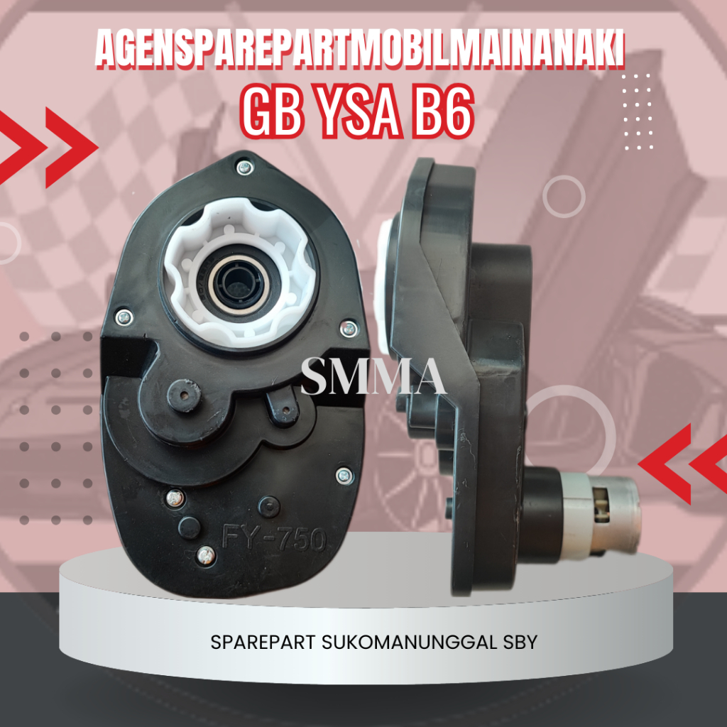 ⚡Ready⚡ Gearbok Bintang 6 YSA/BUGGY Dinamo 755 12Volt/24Volt 16.000rpm Mobil Mainan Aki Anak