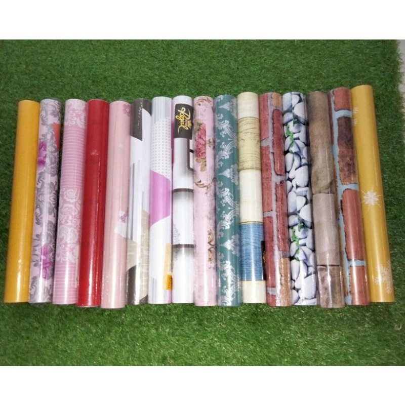 Wallpaper Stiker Dinding Ukuran 1M 5M 8M Wallpaper Reject Masih Bagus Jual Murah Motif Random