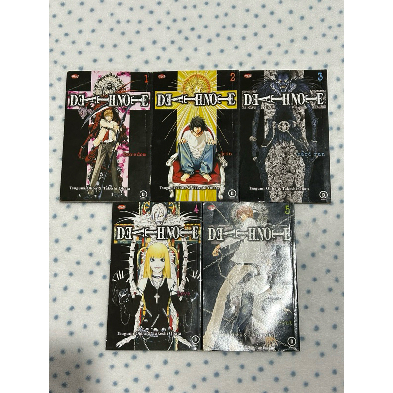 komik death note vol 1-5 bekas preloved