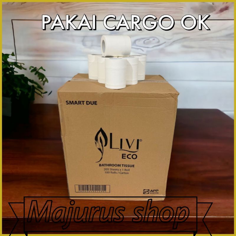 [Paket 1DUS]-Tissue Livi Smart Due Toilet Roll [1DUS /100 Roll]-Karton