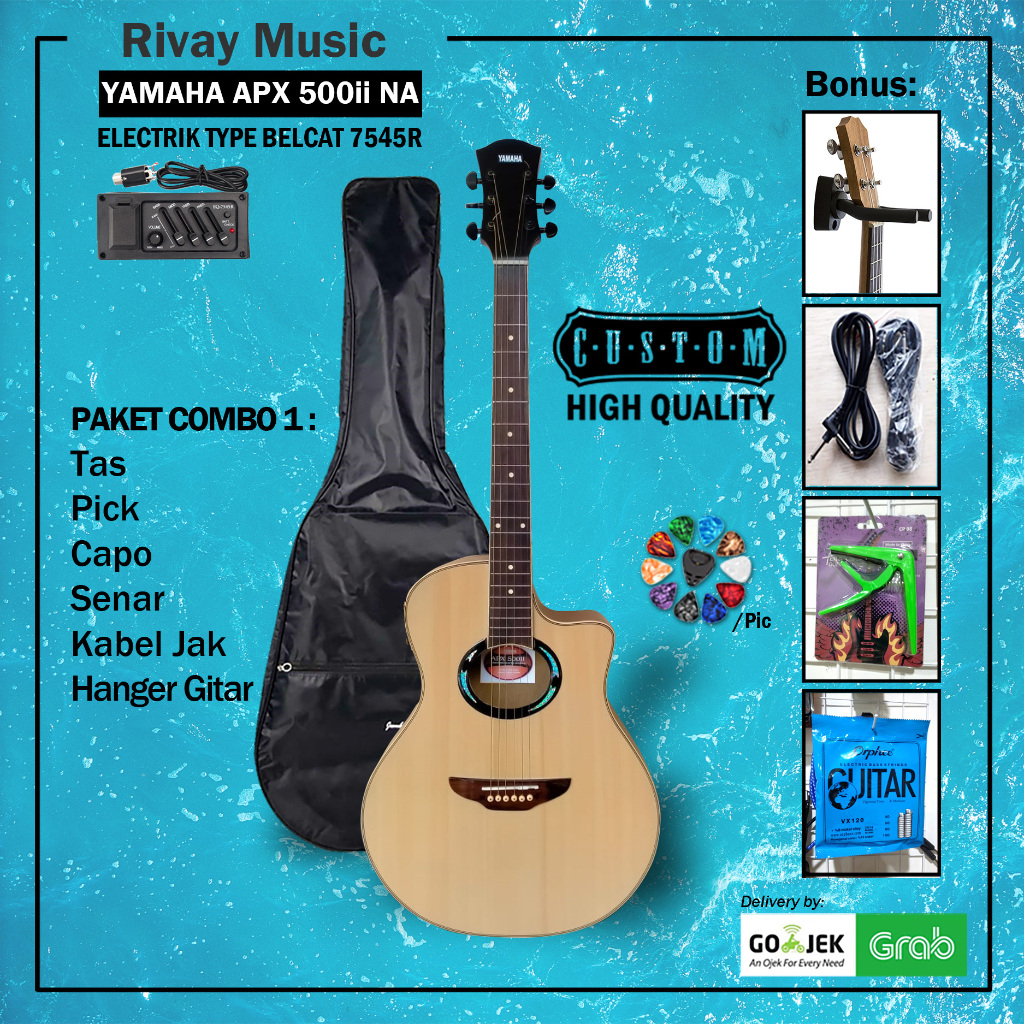Gitar Akustik Yamaha APX500ii custom Elektrik
