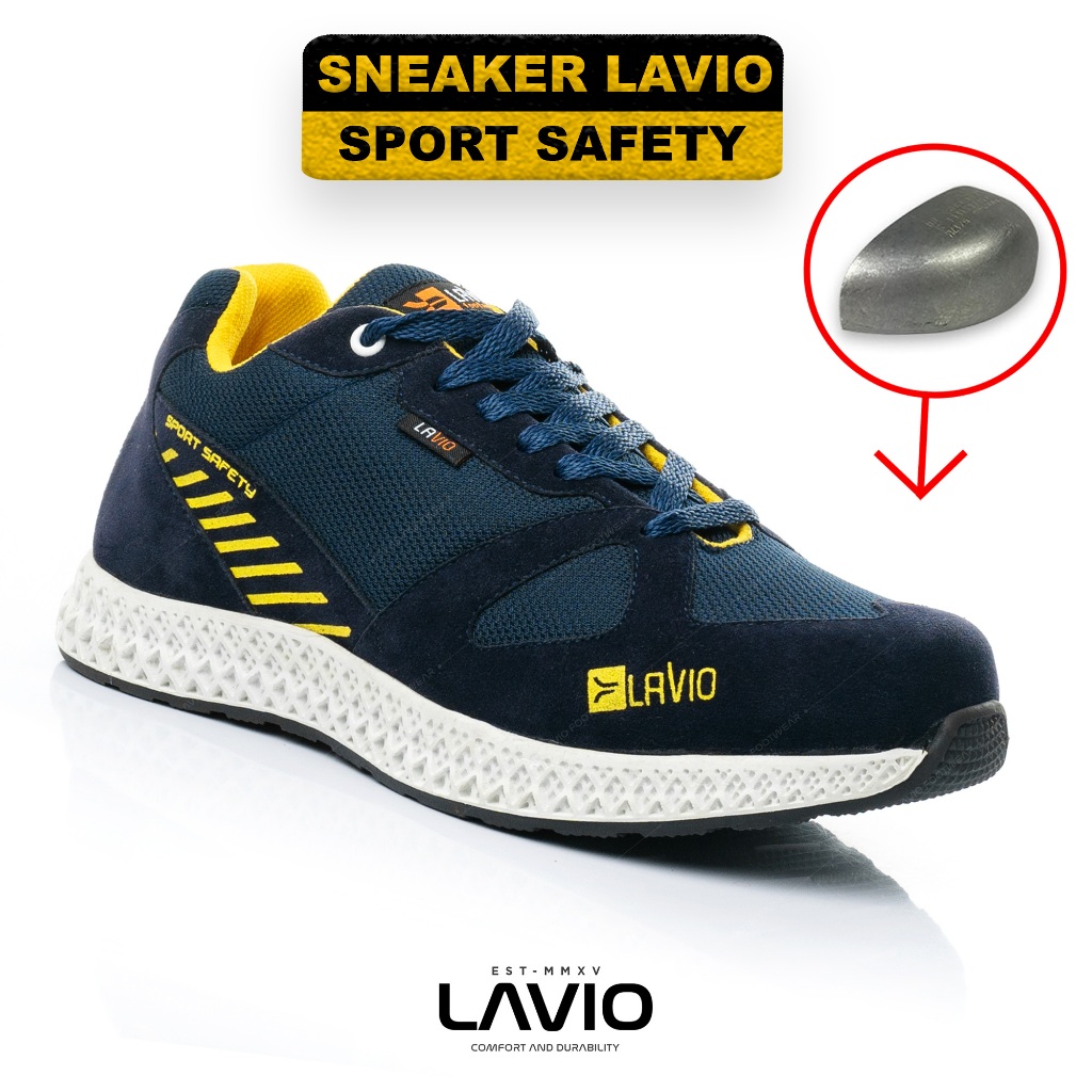 Sepatu Safety Pria Sneakers Sporty Lavio Pietro Best Quality