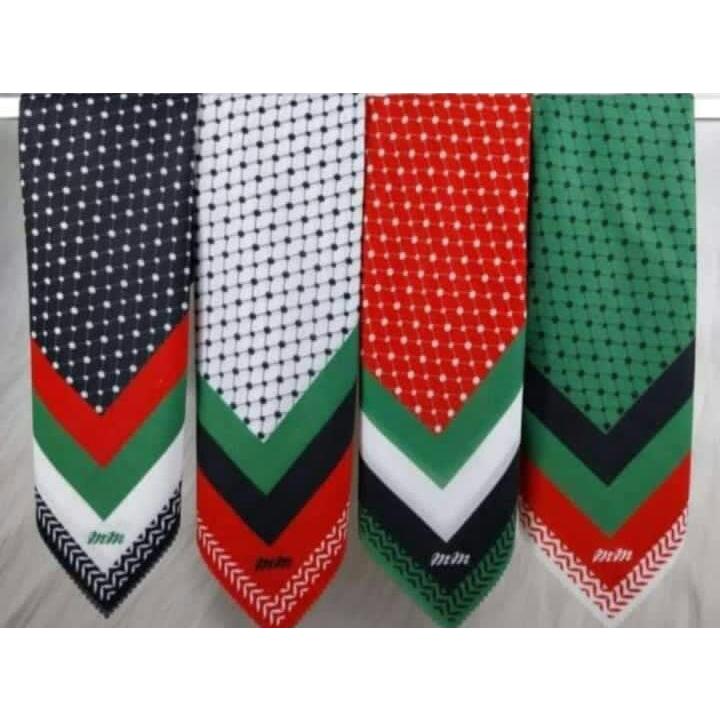 Kerudung Segi Empat Palestina Hijab Persegi Motip Baru