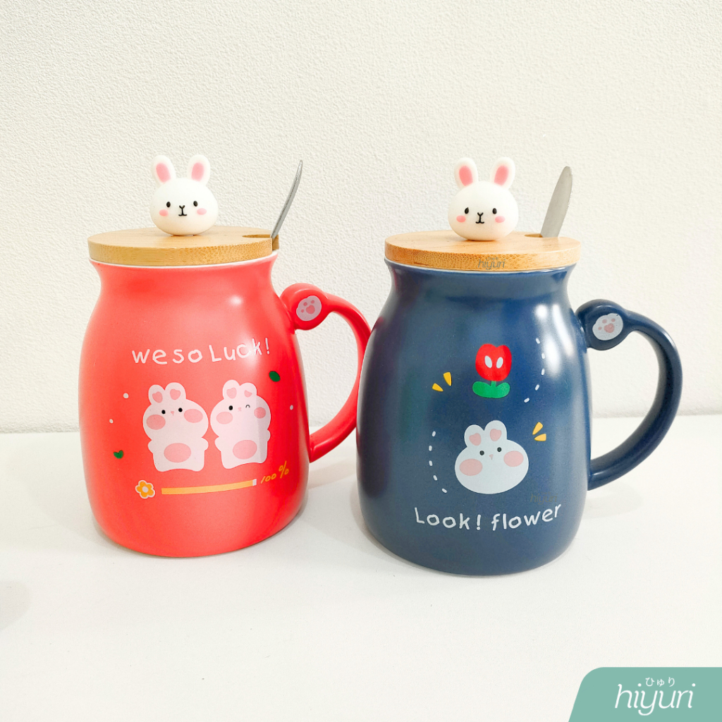 HIYURI Gelas minum keramik Rabbit Jar/gelas keramik /gelas minum keramik/gelas minum teh/gelas minum